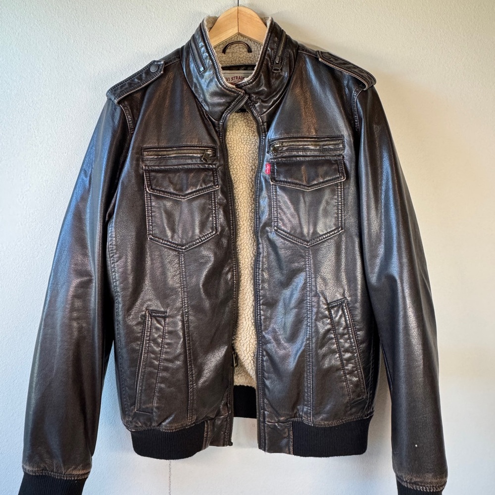 Levi's Men's Brown Leather Jacket